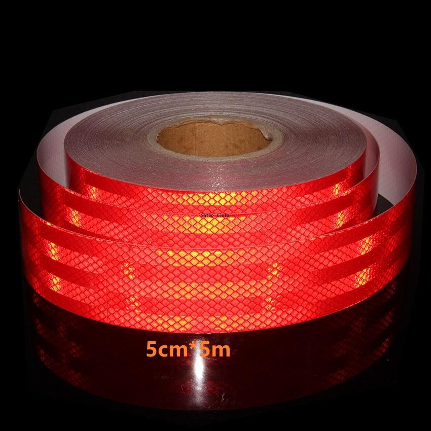 2,5 cm/5 cm/10 cm Rotes Reflexband Hohe Sichtbarkeit Wasserdicht Klebend Auffälligkeit Reflektoren Aufkleber Für Anhänger Helm Fahrräder
