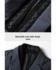 Men's Lightweight Down Jacket with Scarf Collar - Fall/Winter 2025 Collection, Casual Suit Style for Middle-Aged and Young Adults.