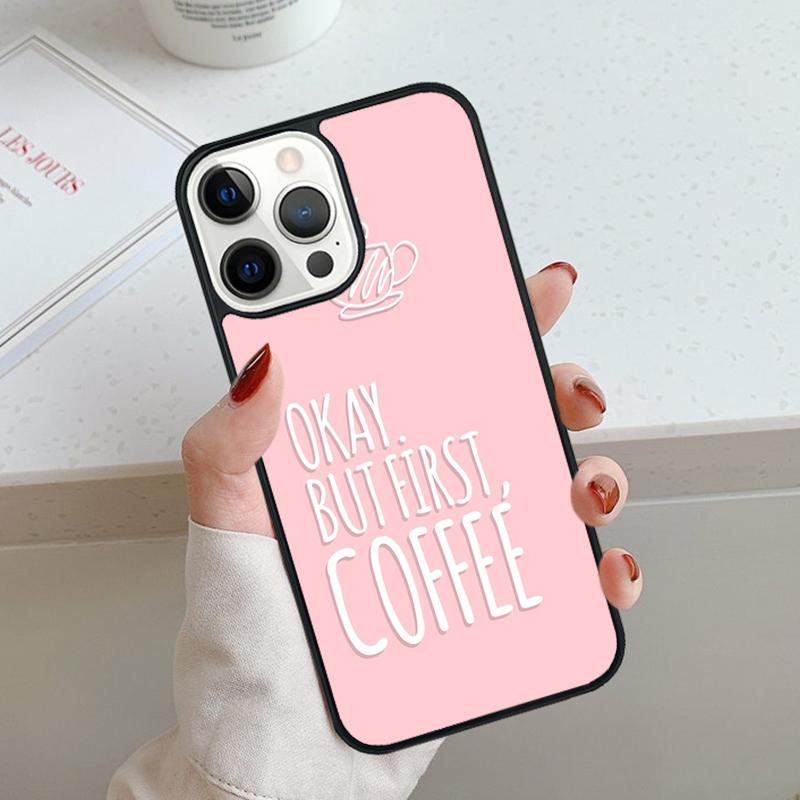 Frist But Coffee Pattern Phone Case For iPhone 17 Air 11 12 13 14 15 16 Pro Max Cover For iPhone 17 Air Max Plus Coque Shell