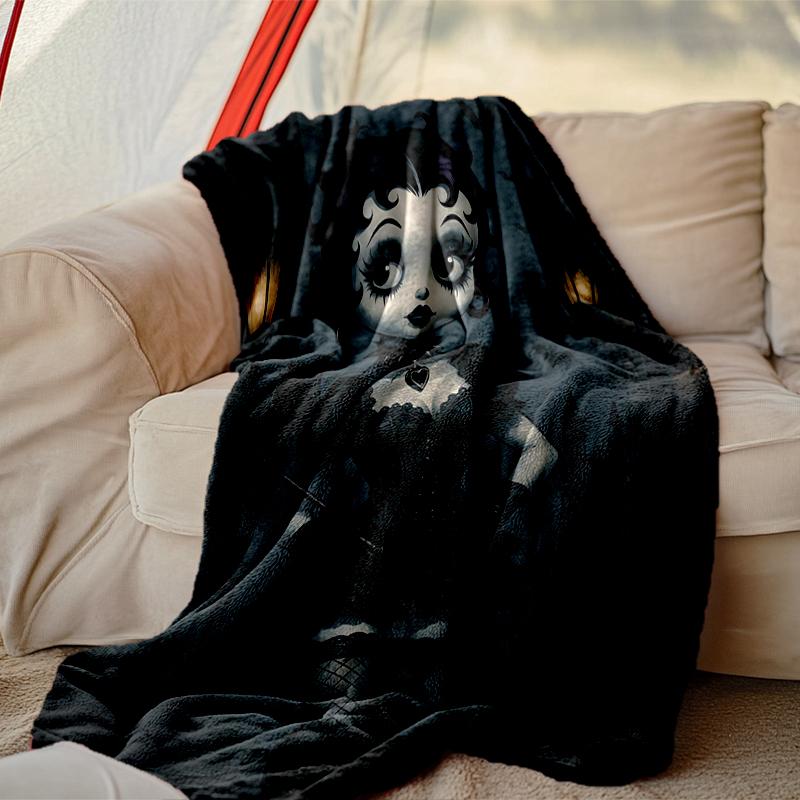 Betty Boop Blanket Lightweight Print Throw Blanket For Couch, Bed, Car, A Heartfelt Gift for Your Family and Friends