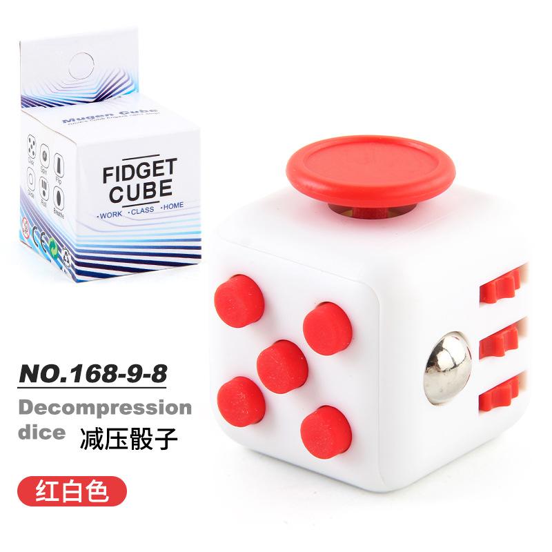 New And Strange Toys Decompression Rubik'S Cube, Vent Decompression Dice, Press 6-Sided Finger Rubik'S Cube, Source Factory