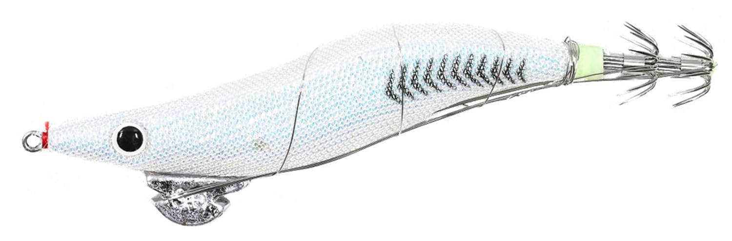 MARUSHINGYOGU Dragon Egi Mackina White Bait-Wrapped 3.5 (approx. 22g) (Luminous)