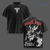 Black Clover Yami Sukehiro T-shirt For Men Clothing Summer Short Sleeve Cotton Tees Tops Washed Tshirt