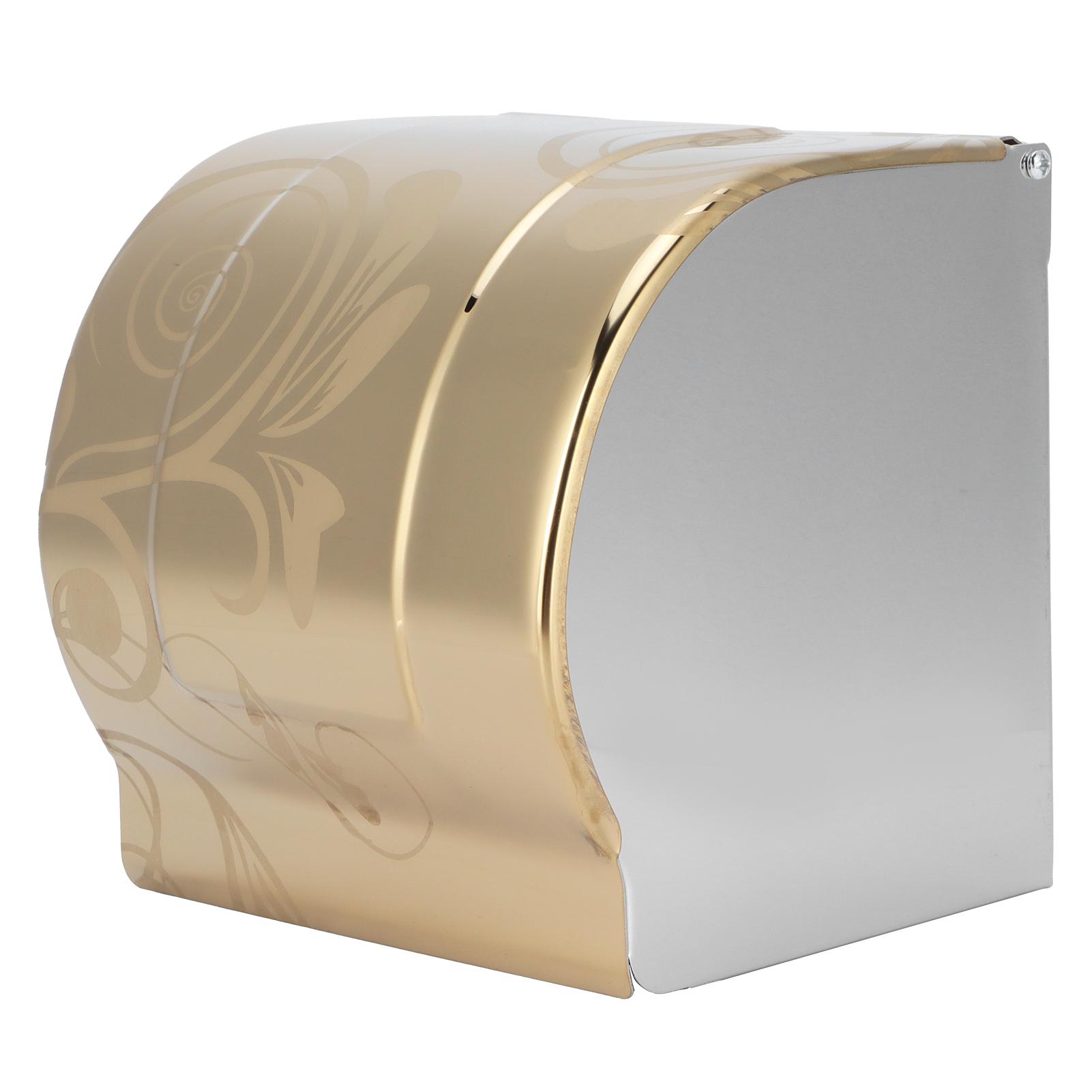 

Toilet Paper Holder Golden Stainless Steel Waterproof Bathroom Roll Paper Rack for Bathroom