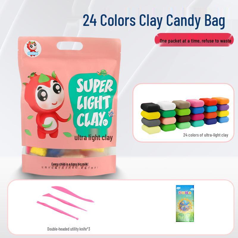 Non-toxic Ultra-light Colored Clay Set for Kids - Space Clay with Tools for DIY Molding