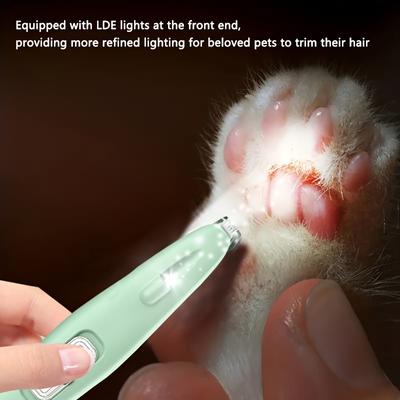 Pro Grooming Made Easy: USB Rechargeable Pet Scissors - Safe, Precise Trim for Cat and Dog Paws
