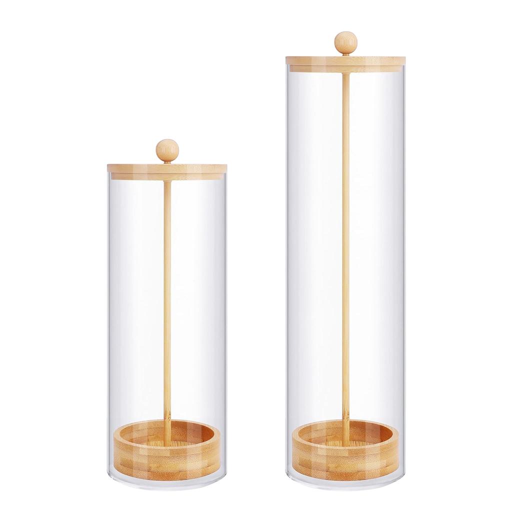 Halter für Holzstrohhalme Einfach Transparent Mehrzweck Theken-Strohhalm-Organizer Spender für Zuhause