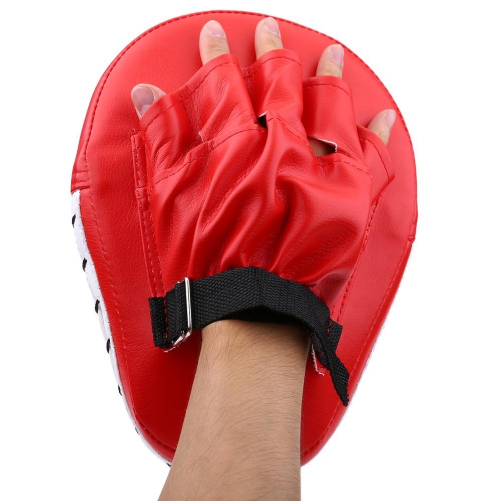 2pcs Curved Target Punching Mitts PU Leather Training Mitts Boxing Hand Pads  Taekwondo Training