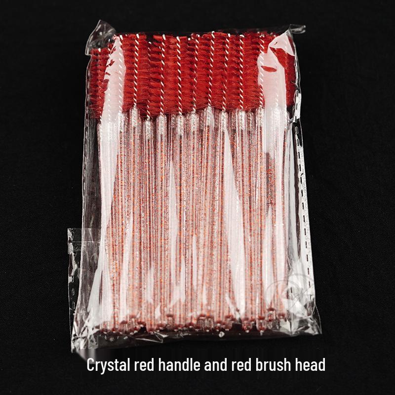 Wanjia Crystal Spiral Lash and Brow Brush - Fine, Disposable, Special Color for Wedding and Beauty Use