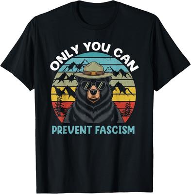 Vintage Resist Smokey The Bear Nur Du Kannst Faschismus Verhindern T-Shirt Unisex T-Shirt