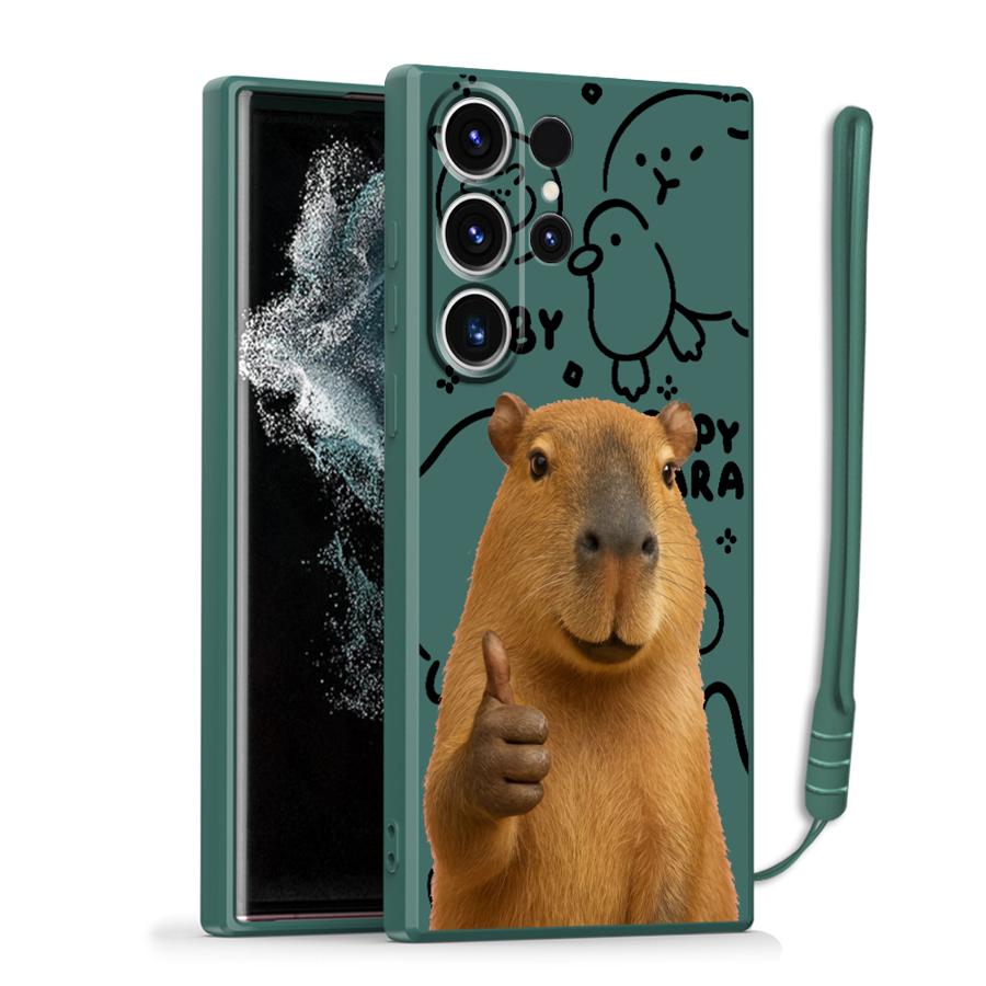 

Чехол для Samsung Galaxy S26 S20 FE Note 20 10 Ultra S25 Edge S22 S23 S24 Ultra S21 Plus Чехол для телефона Капибара Хороший Galaxy S24 FE