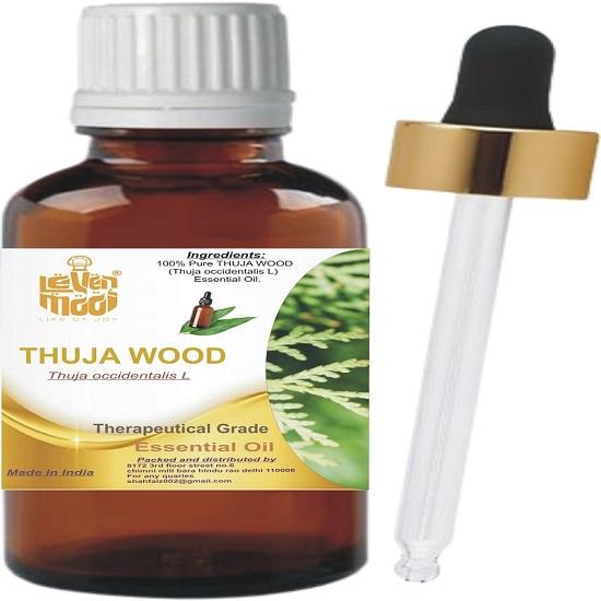 Legno di Tuia Levenmooi (Thuja occidentalis) Flacone in Vetro per Olio Essenziale Puro e Naturale di Grado Terapeutico