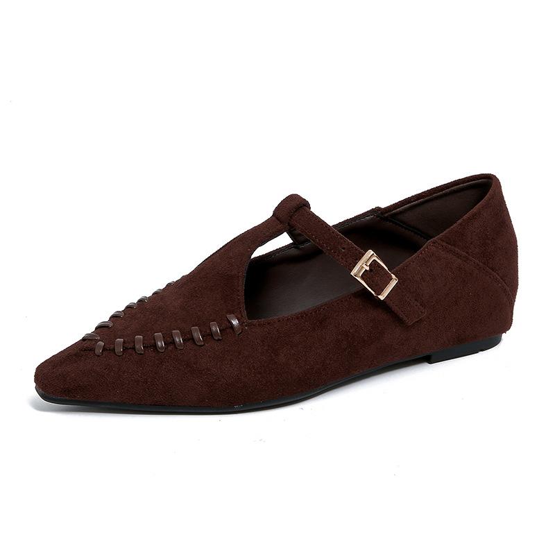 Retro pointed Mary Jane shoes women's 2025 autumn versatile temperament explosion autumn new daily women's shoes single shoes