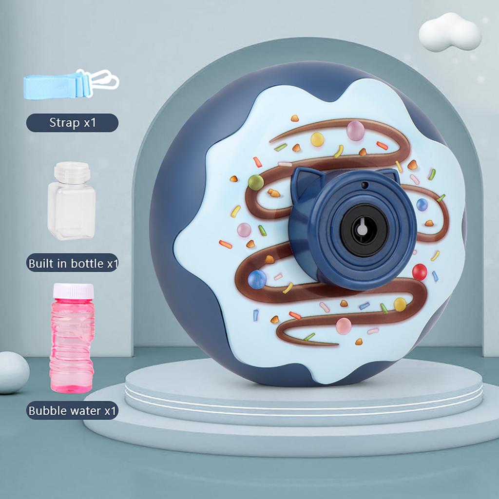 Niños Luz Música Donut Bubble Cámara De Un Botón Niños Luz Música Donut Bubble Cámara De Un Botón