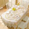 Waterproof Oil-Resistant Heat-Proof PVC Tablecloth Dining Table Living Room Modern Nordic Style Rectangular Washable Cover