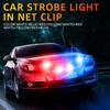 4 In 1 Rot Blau Notfall Blitzer Lichter Polizei Lichter 12V Mit Drahtloser Fernbedienung Blitz Kühlergrill Licht für Autos LKW Van SUV