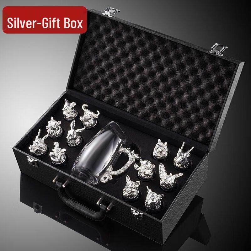 

Chinese Zodiac Double-Wall Baijiu Glassware Set