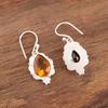 Citrine Gemstone Jewelry, 925 Solid Sterling Silver Earrings, Charming Citrine Silver Jewelry, Handmade Earrings For Wedding Gift