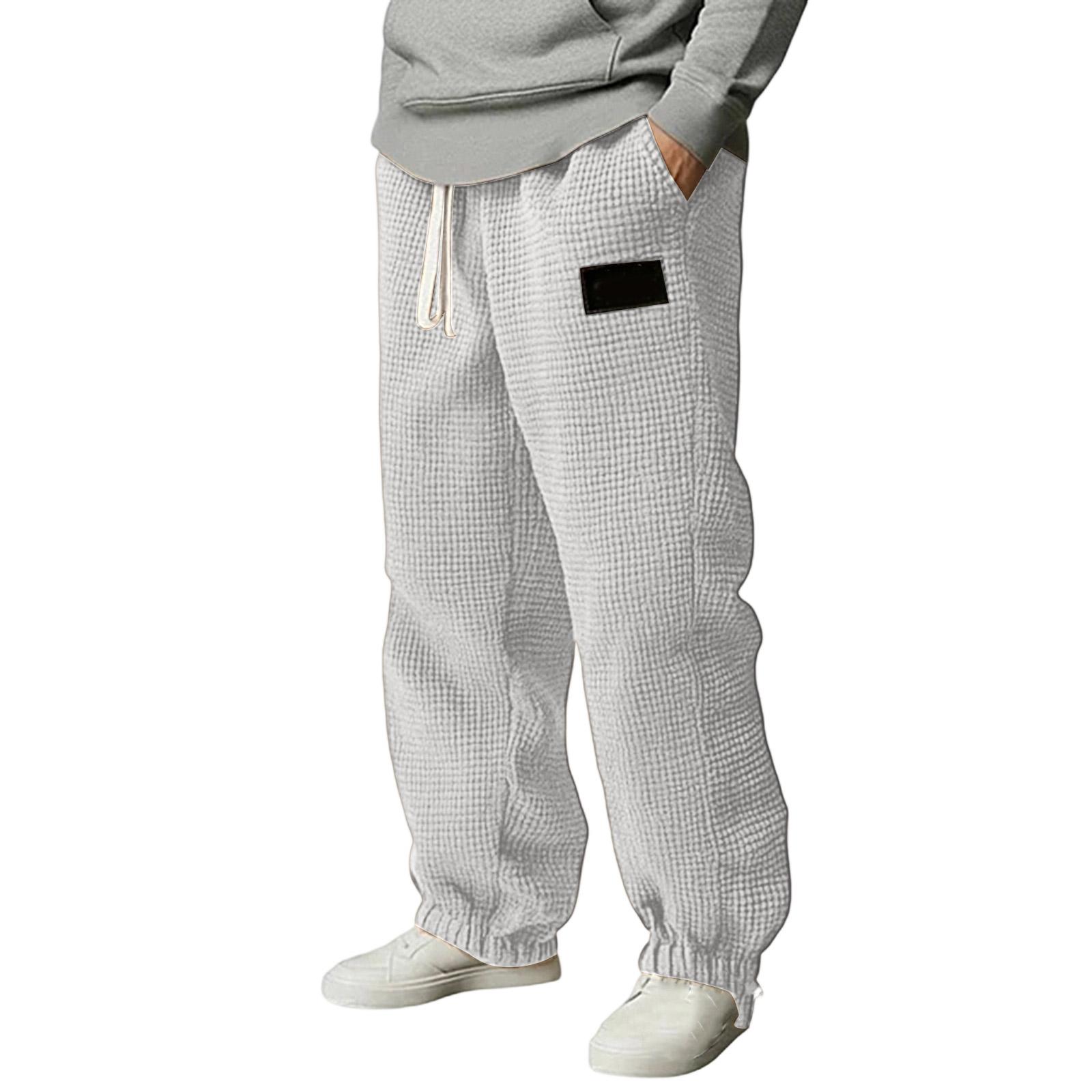 

Men s Outdoor Leisure Sports Loose Trousers XL білий