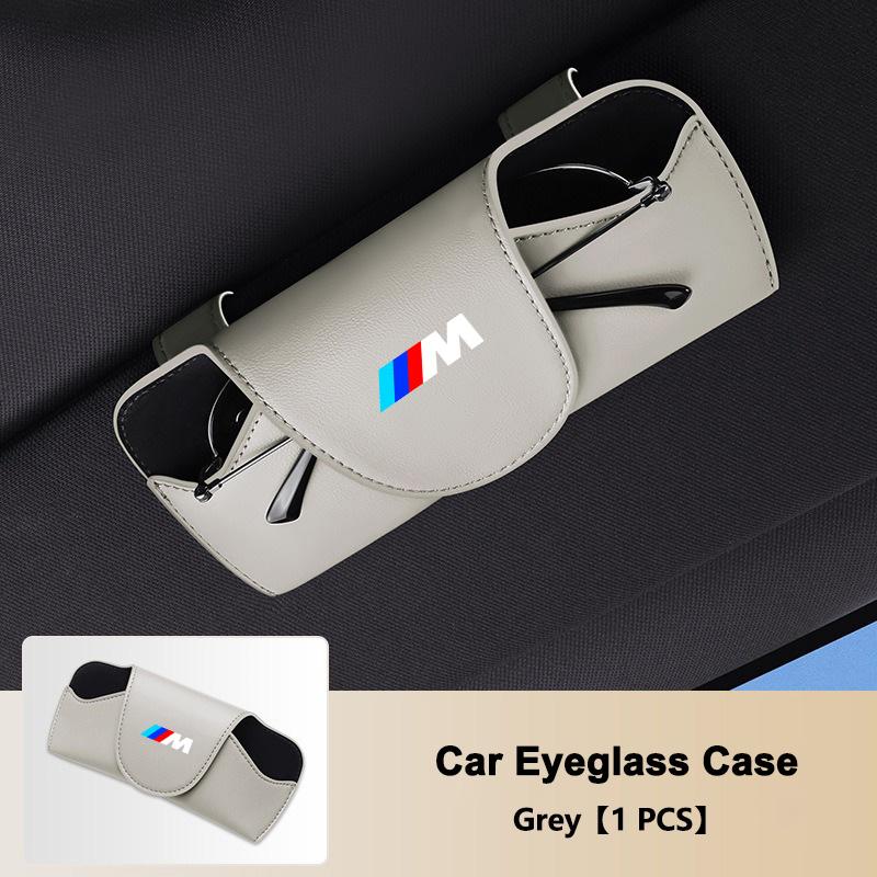 Car Interior Glasses Case Sun Visor Sunglasses Box Holder For BMW 1 2 3 4 5 6 7 X Series Z4 G11 G30 X1 F48 X2 F39 X3 G01 X4 G02 mkdf86