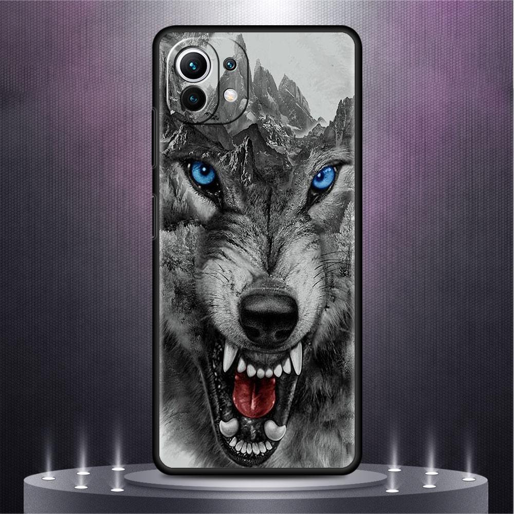 Wolf Tier Cool Tiger Hülle Für Xiaomi Mi Poco X3 X4 NFC M3 Mi 11 11T 10 T 9T 12 9 10T Lite Silikon Rückseite Handyhülle