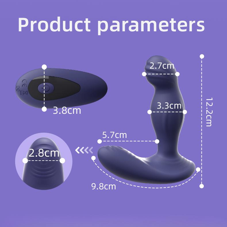 Zabawki erotyczne Stymulator prostaty Wibrator Męski Masażer prostaty Rotacja Korki analne Silikonowy Wibrator łechtaczkowy jąder Zabawka erotyczna dla gejów