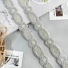 3.5Cm Cotton Thread Woven Hollow Beads Barcode Clothing Window Decoration Hair Accessories Home Diy Decorative Lace Accessories