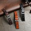 Double-sided First-layer Cowhide Genuine Leather Watch Is Suitable for Huawei Samsung Smart Strap Wristband 20mm 22mm Bracelet