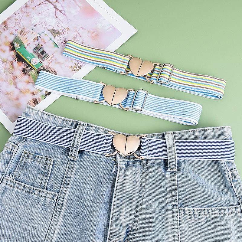 Adjustable Elastic Woven Belt with Hook for Men & Women