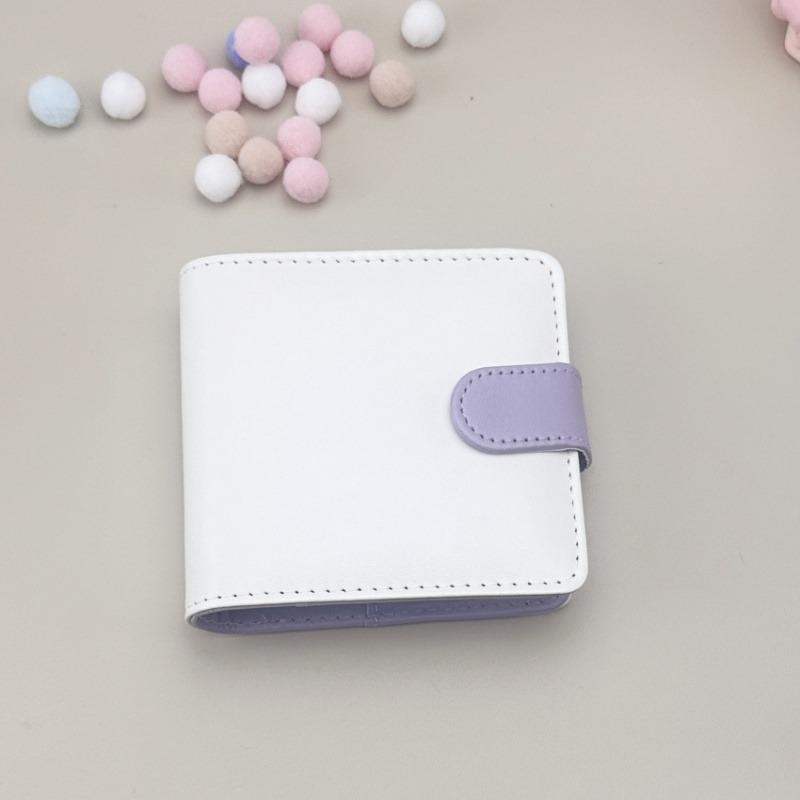 

3 inch Photo Album Film Camera Photo 25 Pockets Paper PU Leather Storage Case Stamp Collection Book Idol Photocard 3 Holes