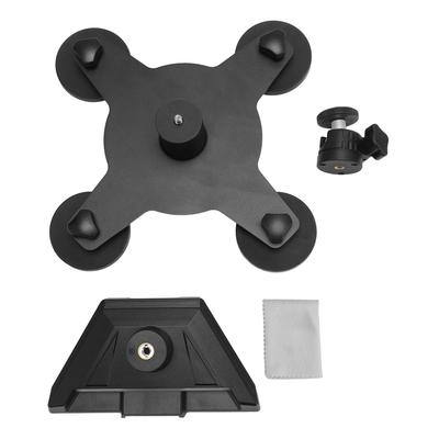 Support Magnétique pour Antenne Satellite Alliage d'Aluminium 4 Ventouses 4 Aimants Kit de Montage Satellite Portable