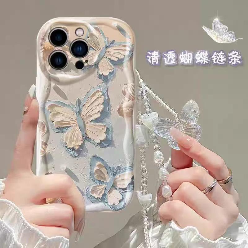Pink Bow Butterfly Charm Case For Motorola G84 G52 G60 E14 G54 Edge 50 Fusion Pro Ultra G04 G24 G14 G53 G22 G35 G05 G34 G75 G15