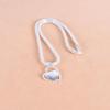 Sui Bian Korean Fashion Silver Plated Heart Clavicle Necklace for Women