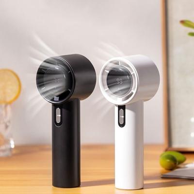 Mini Ventilateur Portatif avec Moteur Brushless Affichage Numérique 100 Réglages de Vitesse Flux d'Air Puissant Faible Bruit Rechargeable Refroidissement Ventilateur Turbo