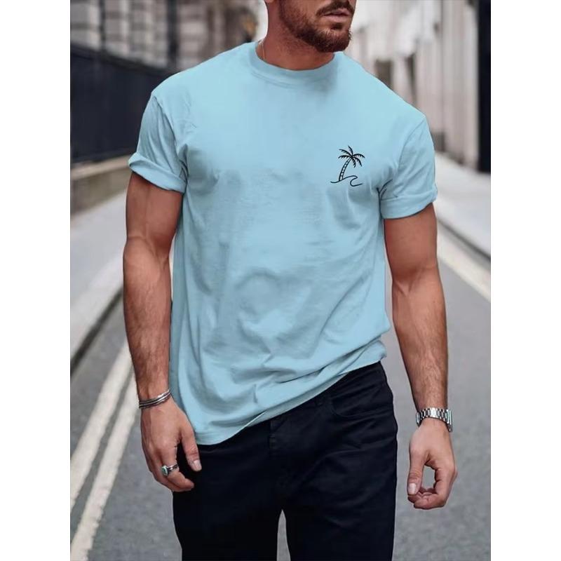 3D Print T ShirtColorful Graffiti Printed Men's Crewneck T-shirt Summer Daily Street Men's Casual T-shirt Outdoor Sports Men's Short-sleeved