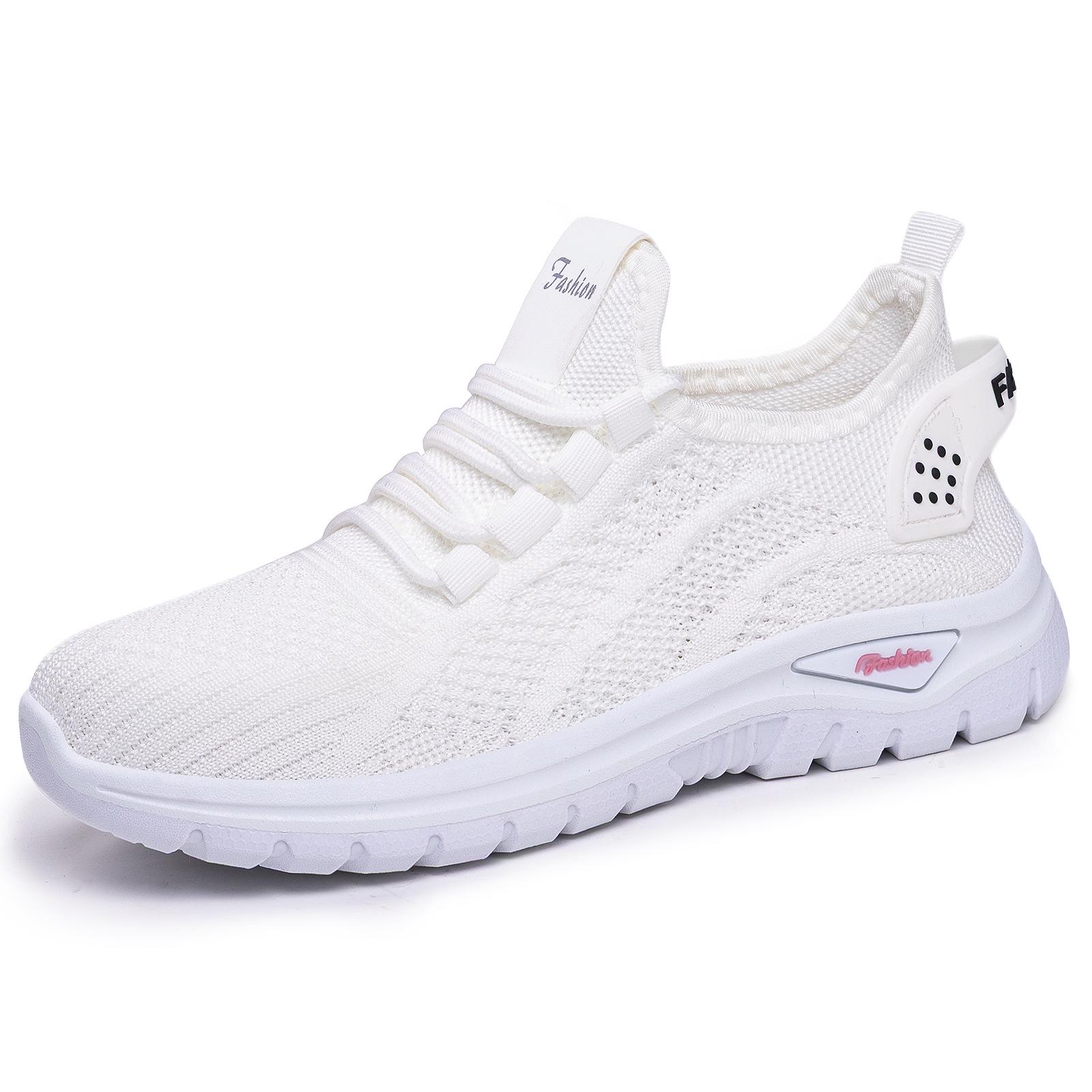 

Women s Versatile Spring Flyknit Breathable Sports Shoes - Comfortable Soft Sole Casual Footwear. Size 40
