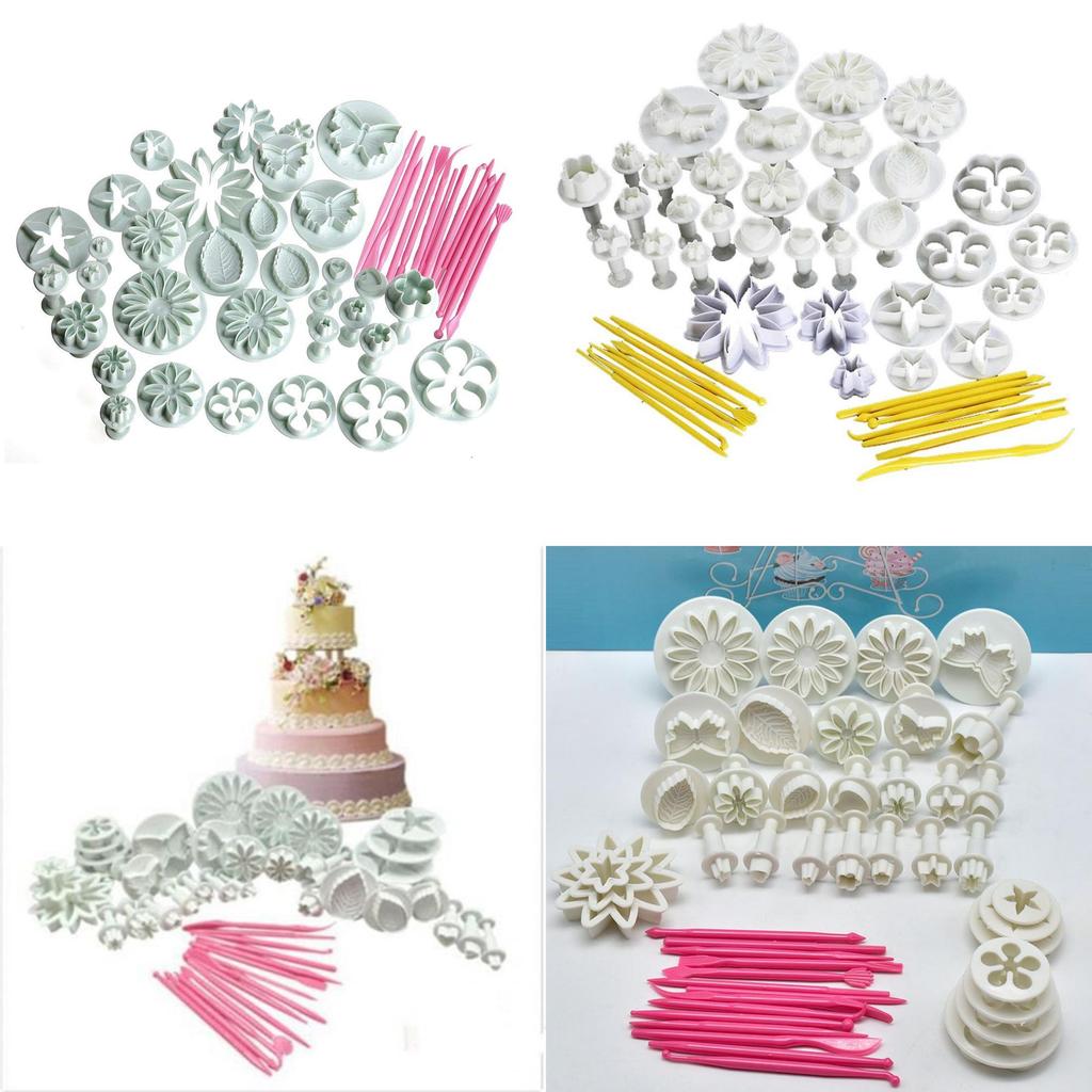 Umfassendes 47-teiliges Sugarcraft Kuchen Dekorieren Fondant Glasur Bäckerei Werkzeugset