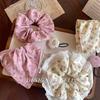 French Floral Vintage Palace Style Scrunchie Ballet College Simple