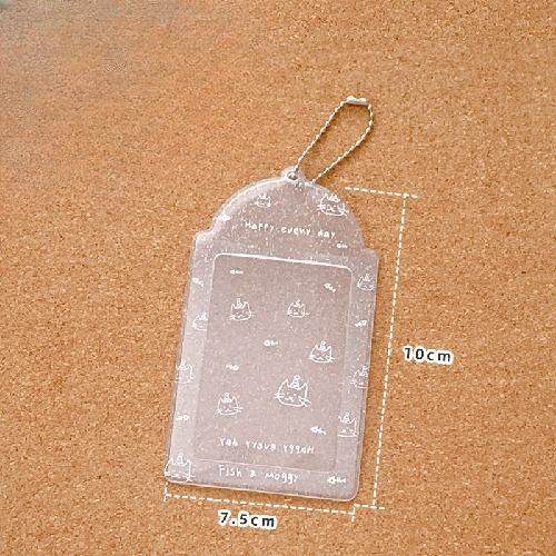 Transparent Glitter Cute Card Cover 3 Inch PVC Student ID Girl Heart Card Cover Small Id Storage Card Cover Bags