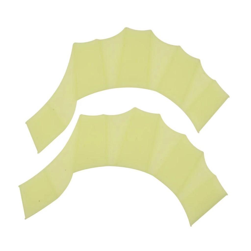 Lightweight Silicone Swim Paddles For Youth Swimmers Yellow