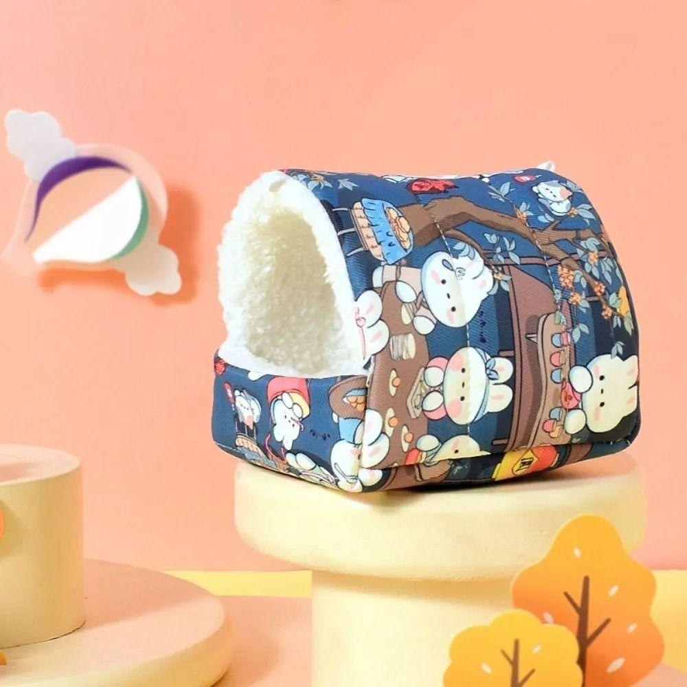 Thickened Hamster Cotton House Plush Guinea Pig Tent Cute Ferret Hideouts  Winter