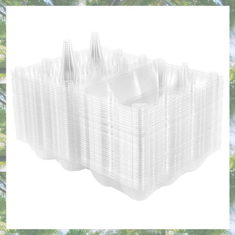Premium-36Pcs Egg Cartons Clear Plastic Egg Holder Storage Container Egg Tray For Family Pasture,Refrigerator Storage,6 Grids