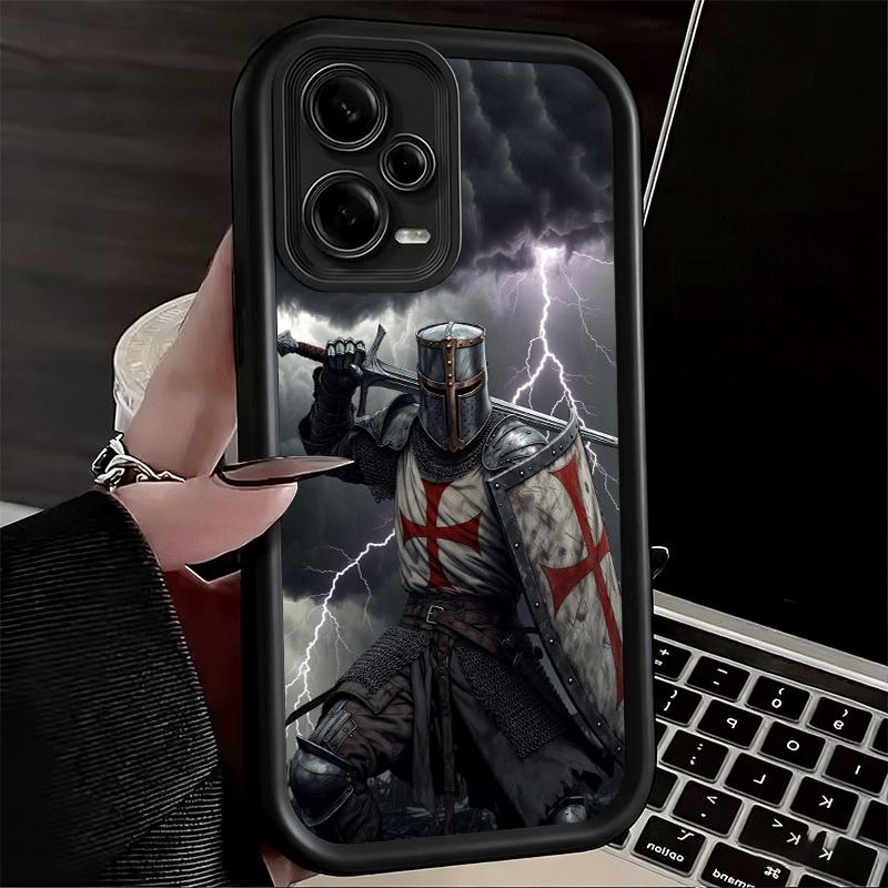 Kreuzritter Templer Weiche Handyhülle für Xiaomi Poco X7 X6 X5 Pro X4 Gt X3 F7 Ultra M8 M7 Redmi 15C 15 14C 13 13C 12 12C 10