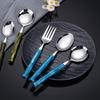Refined Bamboo Handle Cutlery Set Stainless Steel Suitable for Home Kitchens and Gifts