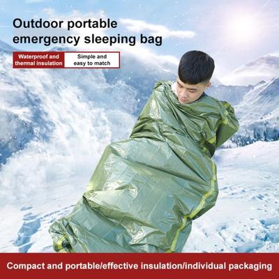 Disposable Emergency Tent Portable Thermal Blanket Thermal Sleeping Bag Tent Outdoor Lifesaving Emergency