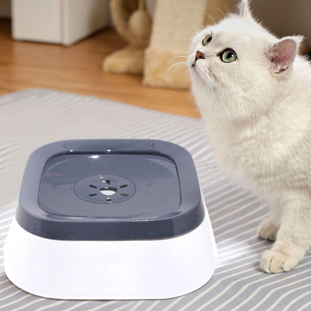 Plastic Pet Drinking Bowls Anti-splash Cat Water Dispenser Pet Feeding Tool Pet Water Bowl  Kitten