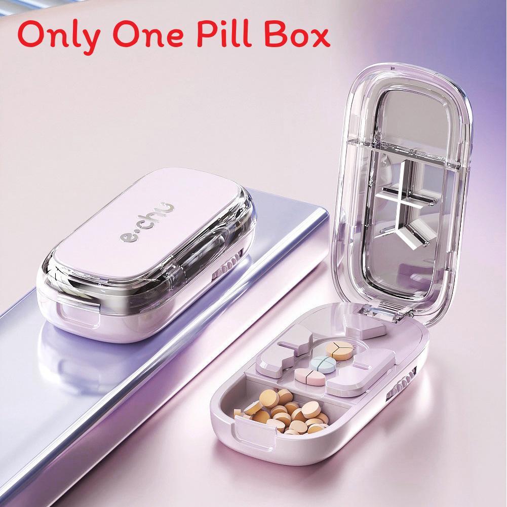 Portable Pill Cutter With Precise Quarter Split For Medicine Dispensers