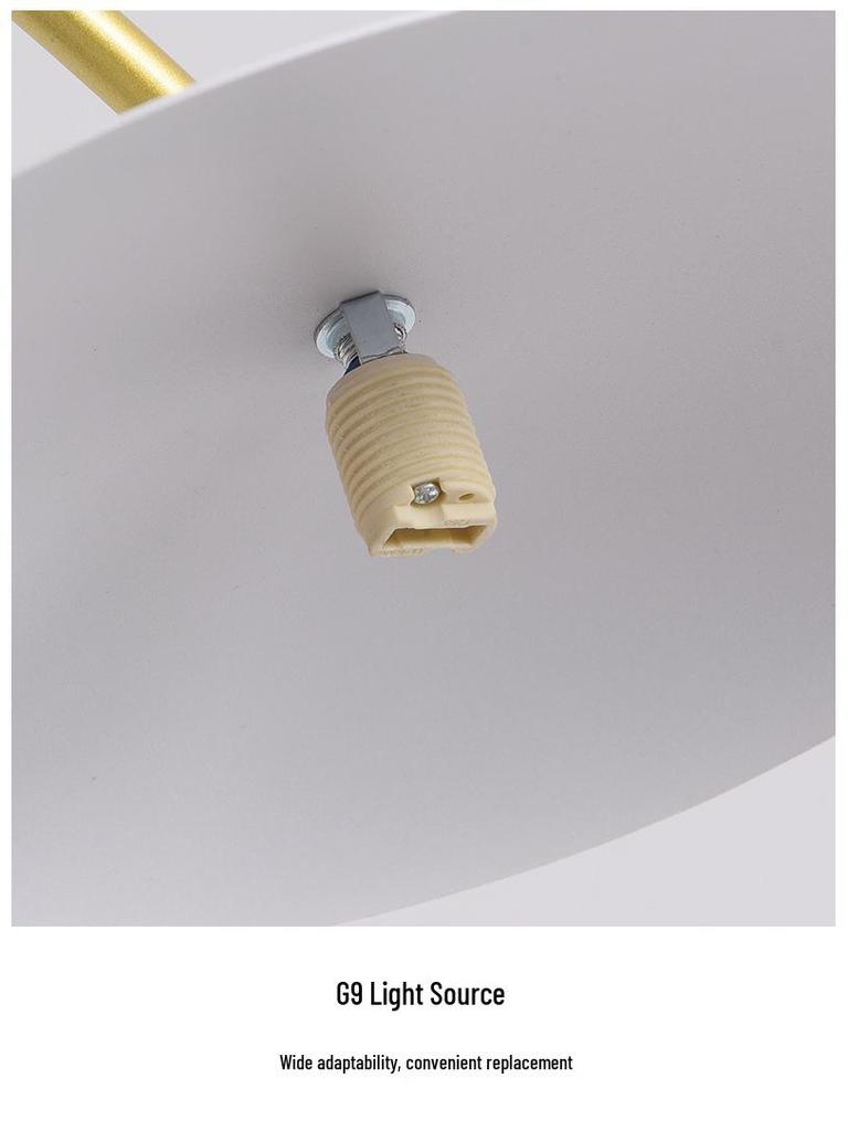 Nordic Minimalist Restaurant Chandelier - Modern Cream Bar Light for Dining Table