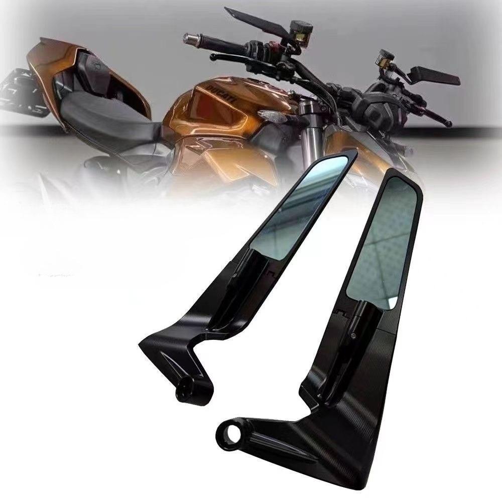 For KTM 250 390 200 690 125 DUKE 990 SUPER R 790 1290 Motorcycle Mirrors Stealth Winglets Mirror To Rotate Adjustable Mirrors
