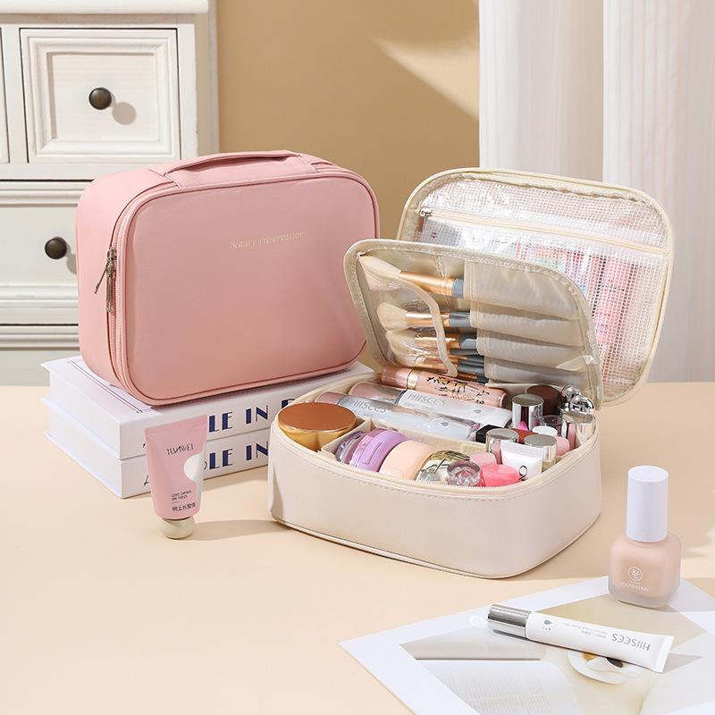 New Detachable 3 in 1 Cosmetic Bag Waterproof Travel Organizer for Toiletries Large Capacity Makeup Pouch